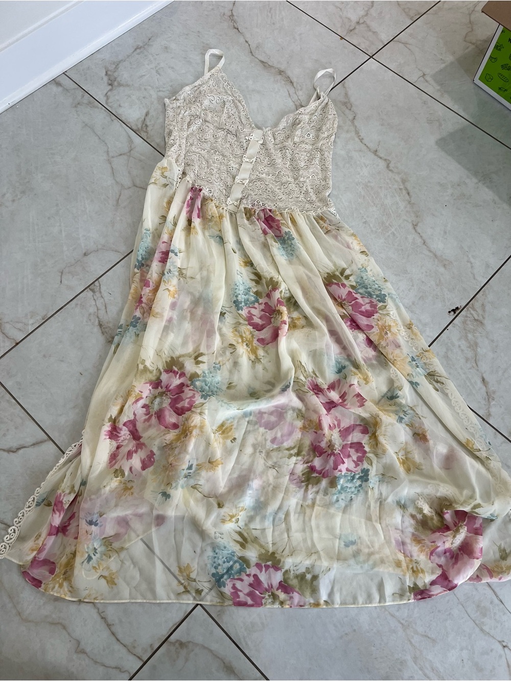 Vintage Victoria's Secret Collection Floral Slip Dress Size Large
